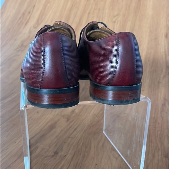 Florsheim Men's Classic Redish Brown Leather Captoe Dress Shoes size 9 - Picture 5 of 8